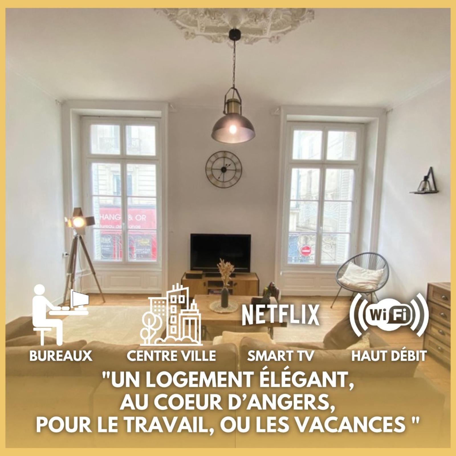 L'Appartement Privilege - 4 Chambres - Coeur D'Angers, Spacieux Et Elegant 외부 사진